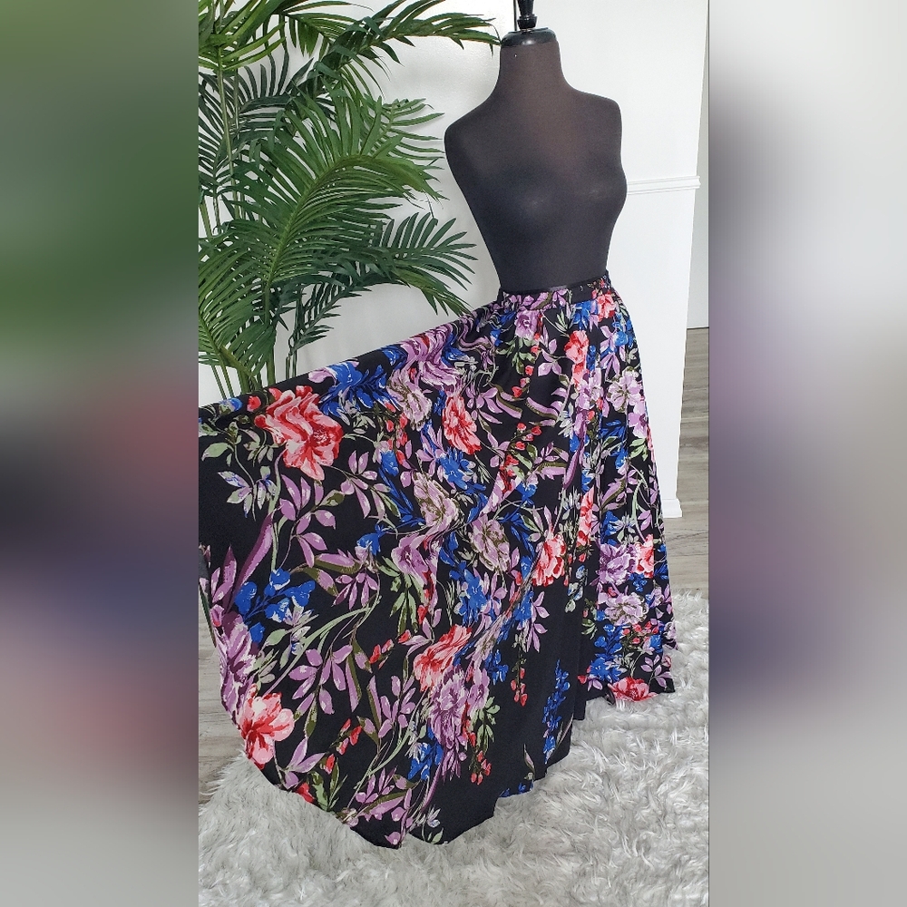 LAST PRICE DROP! Cupio Black Floral Maxi Skirt or Dress